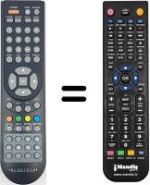 Replacement remote control BLUETECH TQT1910BT002