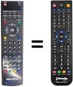 Replacement remote control United REMCON266