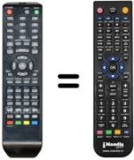 Gleichwertige Fernbedienung Irradio XTV2280AD