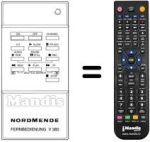 Gleichwertige Fernbedienung NordMende V303PSN