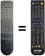 Replacement remote control Fidelity VCR3200