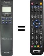 Gleichwertige Fernbedienung Panasonic NV-J40