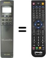 Gleichwertige Fernbedienung Panasonic VEQ1473