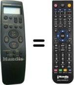 Gleichwertige Fernbedienung Panasonic VEQ1570