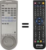 Gleichwertige Fernbedienung Panasonic VEQ1209