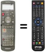 Gleichwertige Fernbedienung Daewoo DVR-G892 HIFI