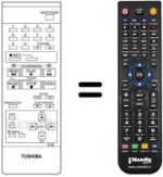 Gleichwertige Fernbedienung Toshiba 7014-8347