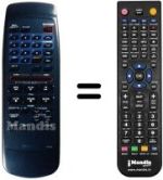 Gleichwertige Fernbedienung Toshiba V400