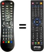 Replacement remote control Mitsai SUP9059