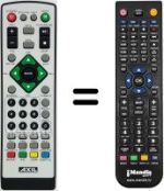 Replacement remote control Metronic 441540PLAYER USB