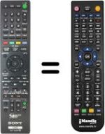 Replacement remote control Sony RDR-DC105