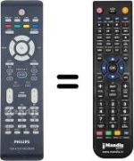 Gleichwertige Fernbedienung Philips DVD-R3595H