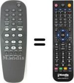 Gleichwertige Fernbedienung Philips DVD622 / 021