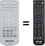 Gleichwertige Fernbedienung Philips PET800