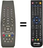 Replacement remote control Motorola DVP3