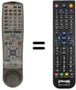 Gleichwertige Fernbedienung Hitachi DV-W1