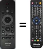 Replacement remote control Philips DVP3880 / 12