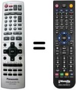 Gleichwertige Fernbedienung Panasonic DVD-S97