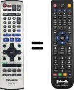 Gleichwertige Fernbedienung Panasonic DMRE-65
