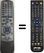 Gleichwertige Fernbedienung Hitachi DV-W1E