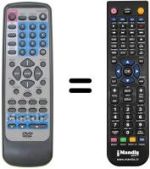Replacement remote control KEYMAT KEDV3002