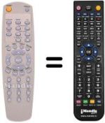 Gleichwertige Fernbedienung Bluesky DVD5.1