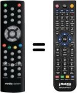 Replacement remote control MEDIA SYSTEM M5000