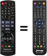 Gleichwertige Fernbedienung Panasonic DMP-BDT100