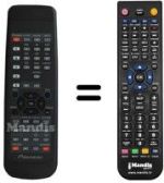Replacement remote control Pioneer BXD1047