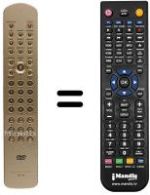 Replacement remote control RC17DV