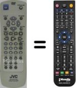 Gleichwertige Fernbedienung JVC XV-N450B