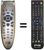 Gleichwertige Fernbedienung Homecast S3100CR