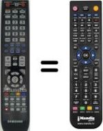Gleichwertige Fernbedienung Samsung DVD-SH897