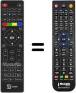 Gleichwertige Fernbedienung Telesystem TSUP4K