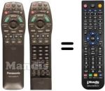 Gleichwertige Fernbedienung Panasonic DVD-A7
