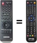 Gleichwertige Fernbedienung Samsung DVD-P360
