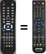 Replacement remote control HVS57628