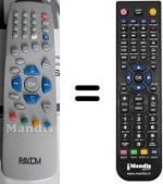Replacement remote control WHV3269W