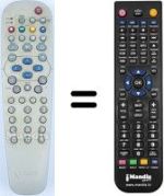 Replacement remote control HVS54245