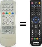 Replacement remote control HVS53564
