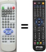 Replacement remote control HVS54870