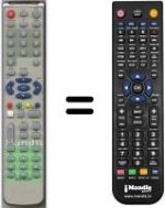 Replacement remote control HVS54868