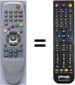 Replacement remote control HVS53350
