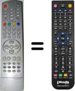 Replacement remote control Airis HVS54063