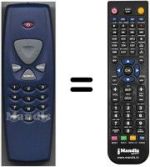 Gleichwertige Fernbedienung Nokia HVS53549