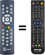 Replacement remote control HVS53276