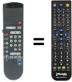 Replacement remote control Philips HVS54523