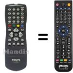 Replacement remote control Philips HVS54060