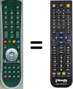 Replacement remote control SAGEMCOM HVS53456