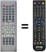 Replacement remote control HVS54801